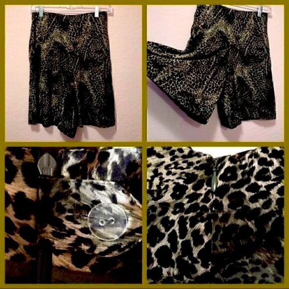 Dana Buchman Dresses & Skirts - *30off3* NWOT. Dana Buchman. Leopard Print Skort.